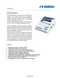 Thumbnail of document Data Sheet - FOM-80 to 300°C Fiber Optic Monitors